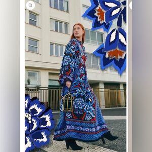 FARM Rio Black Toucans Scarf Maxi Dress